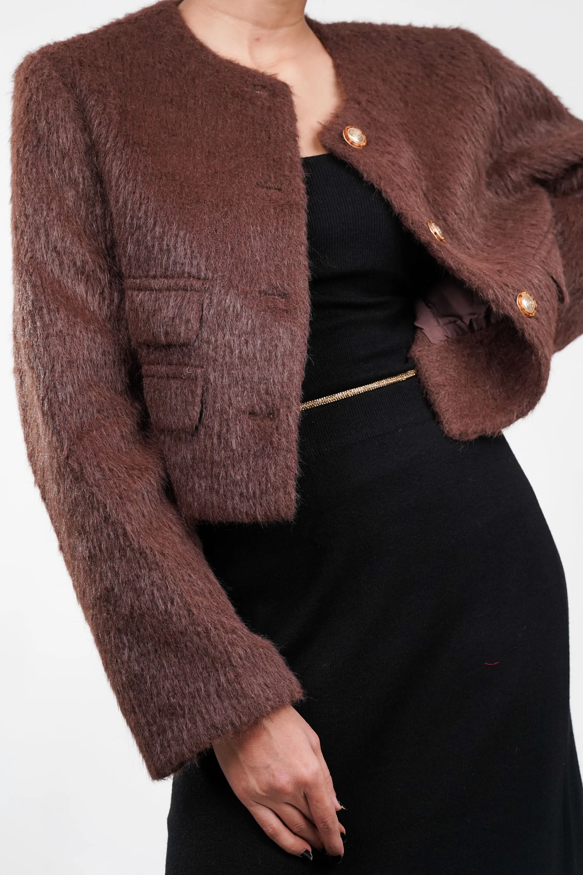 Plush Brown Frost Blazer