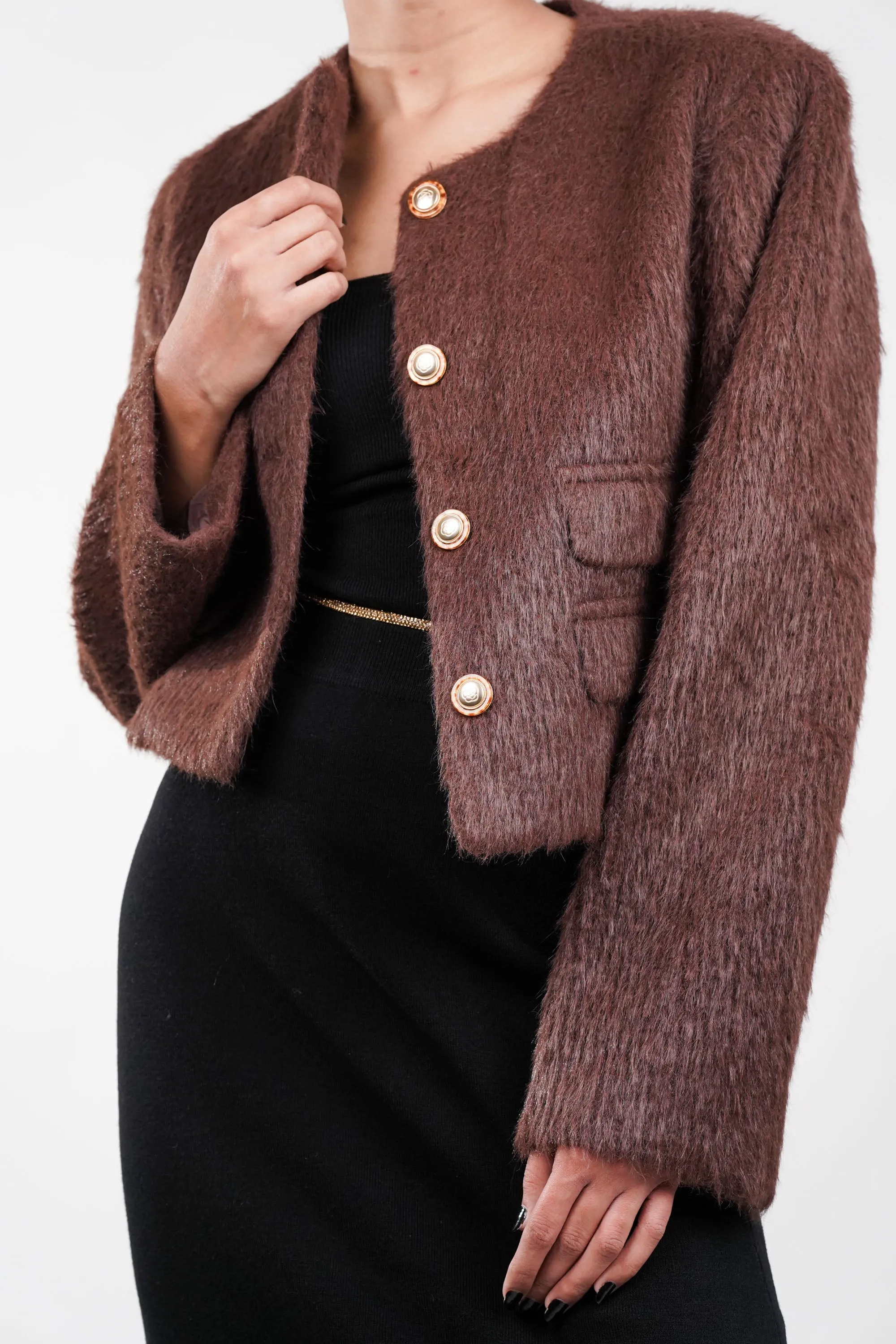 Plush Brown Frost Blazer