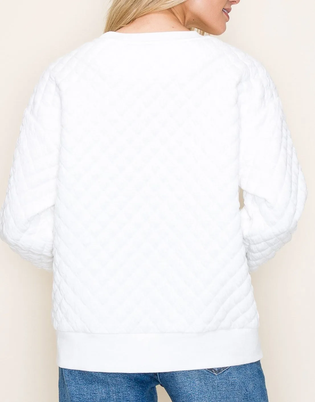 Quilted Pullover