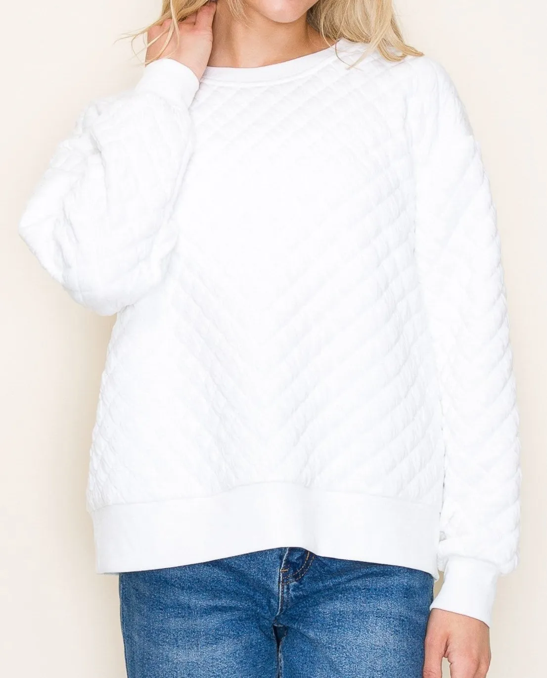 Quilted Pullover