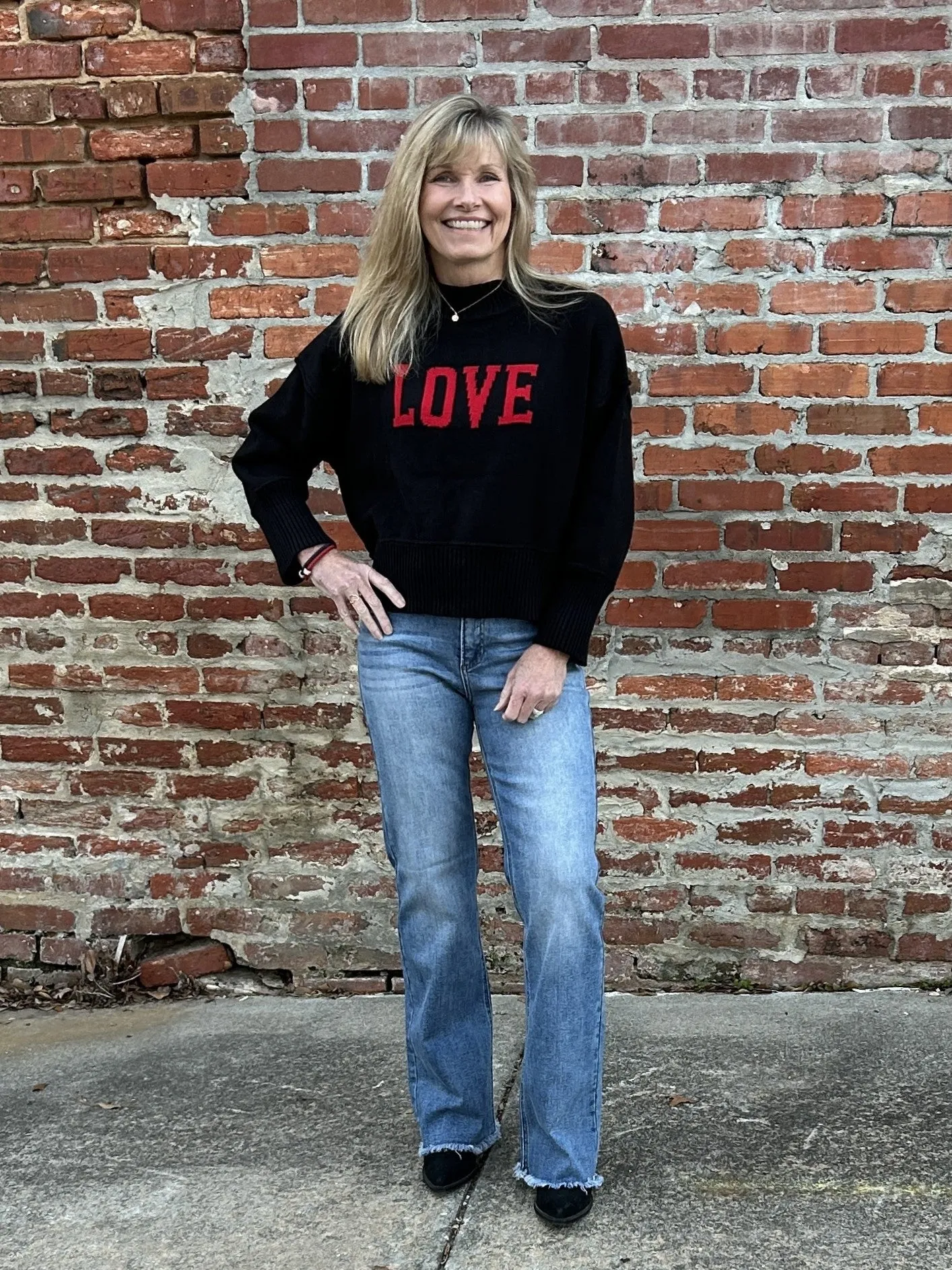 "LOVE" Long Sleeve Sweater