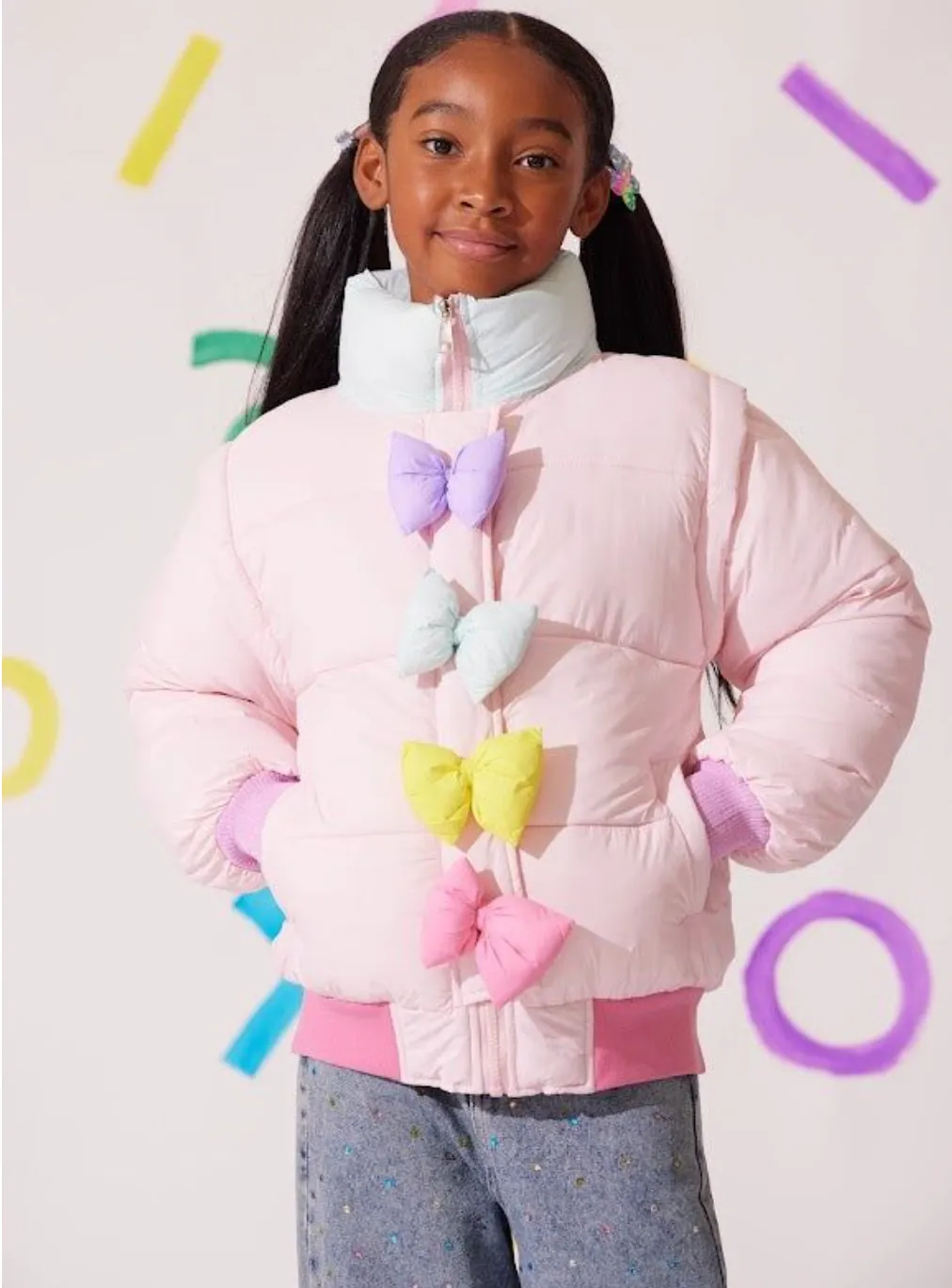 Rainbow Puffer Jacket