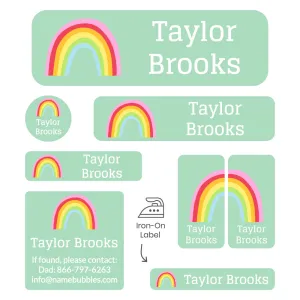 Rainbows Sleepaway Camp Labels Pack