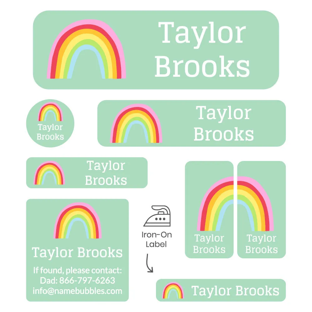 Rainbows Sleepaway Camp Labels Pack