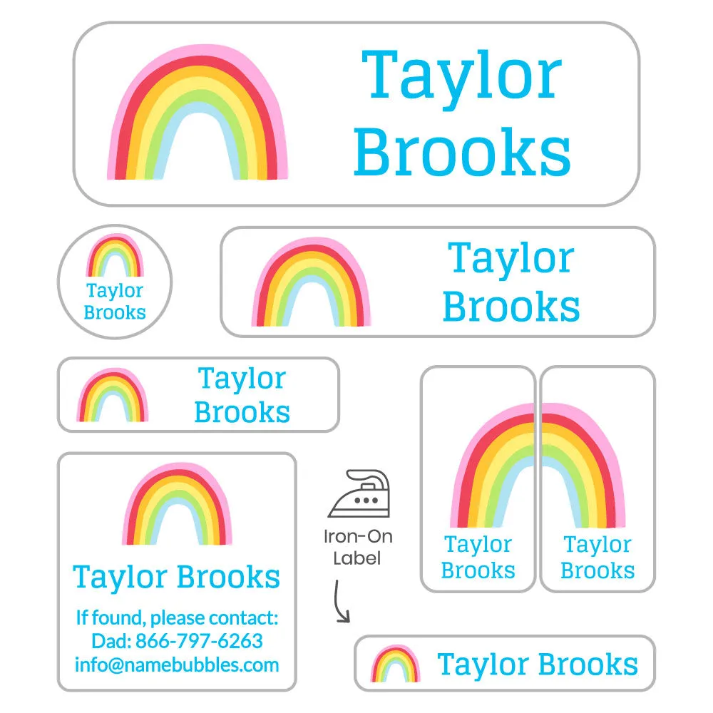 Rainbows Sleepaway Camp Labels Pack