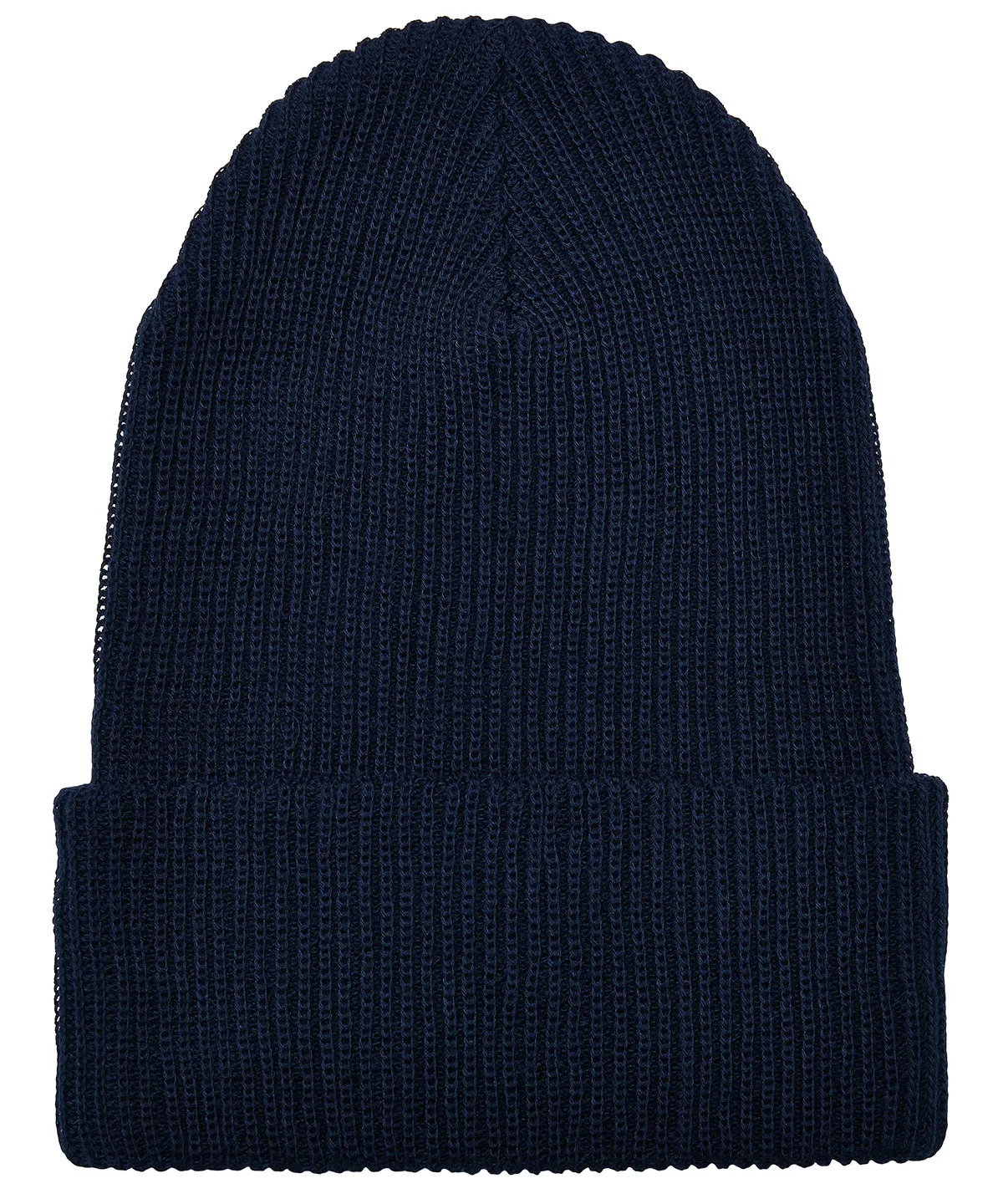 Recycled yarn ribbed knit beanie (1504RY) | Red