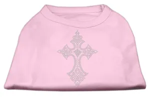 Rhinestone Cross Shirts Light Pink XS (8)