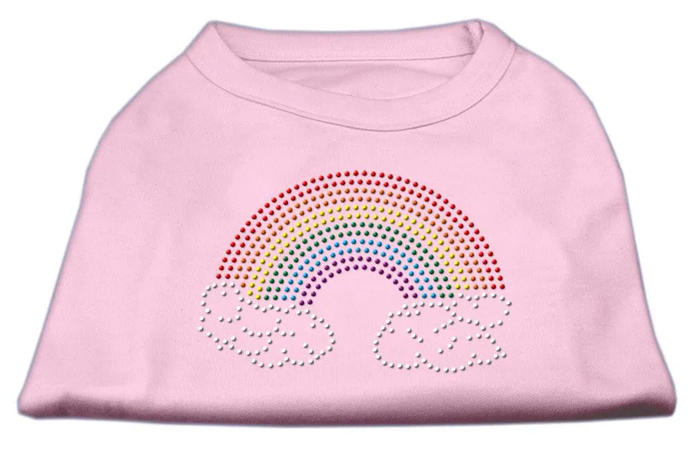 Rhinestone Rainbow Shirts Light Pink S (10)