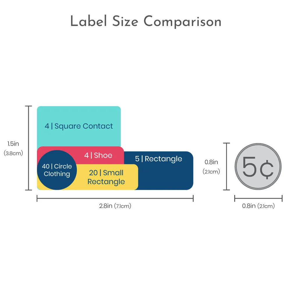 Solid Border Camp Labels Pack