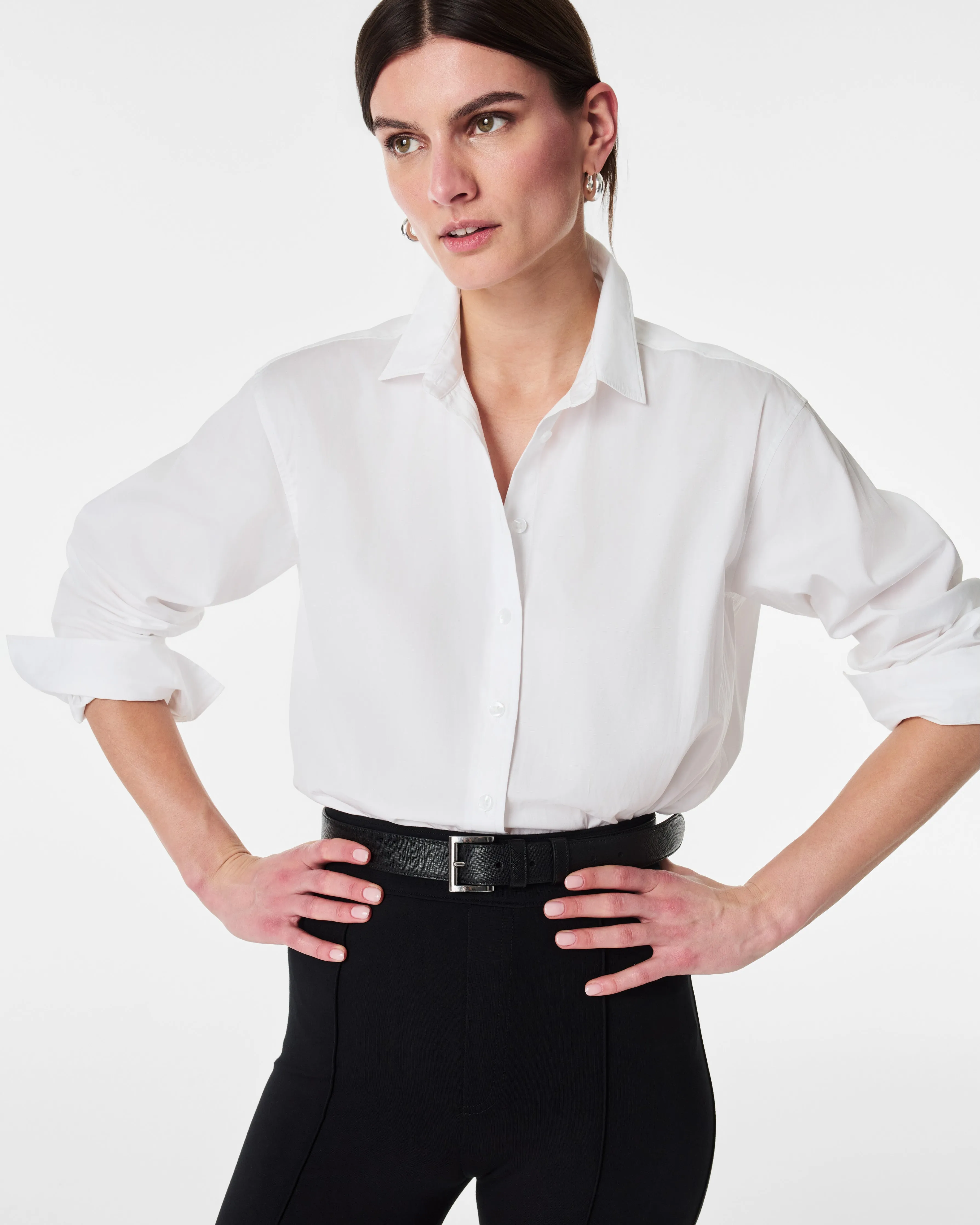 SPANX® Poplin Oversized Button-Down