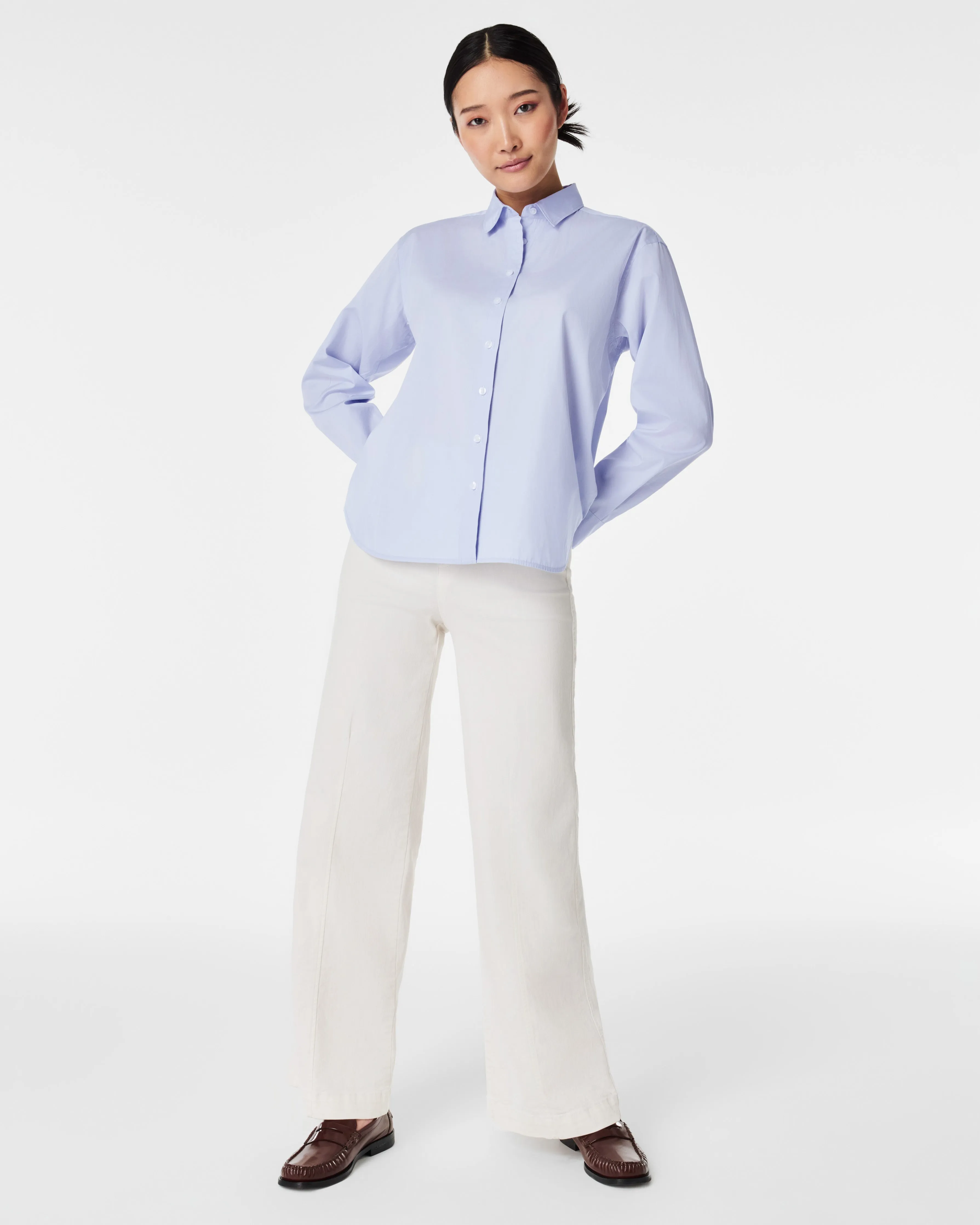 SPANX® Poplin Oversized Button-Down