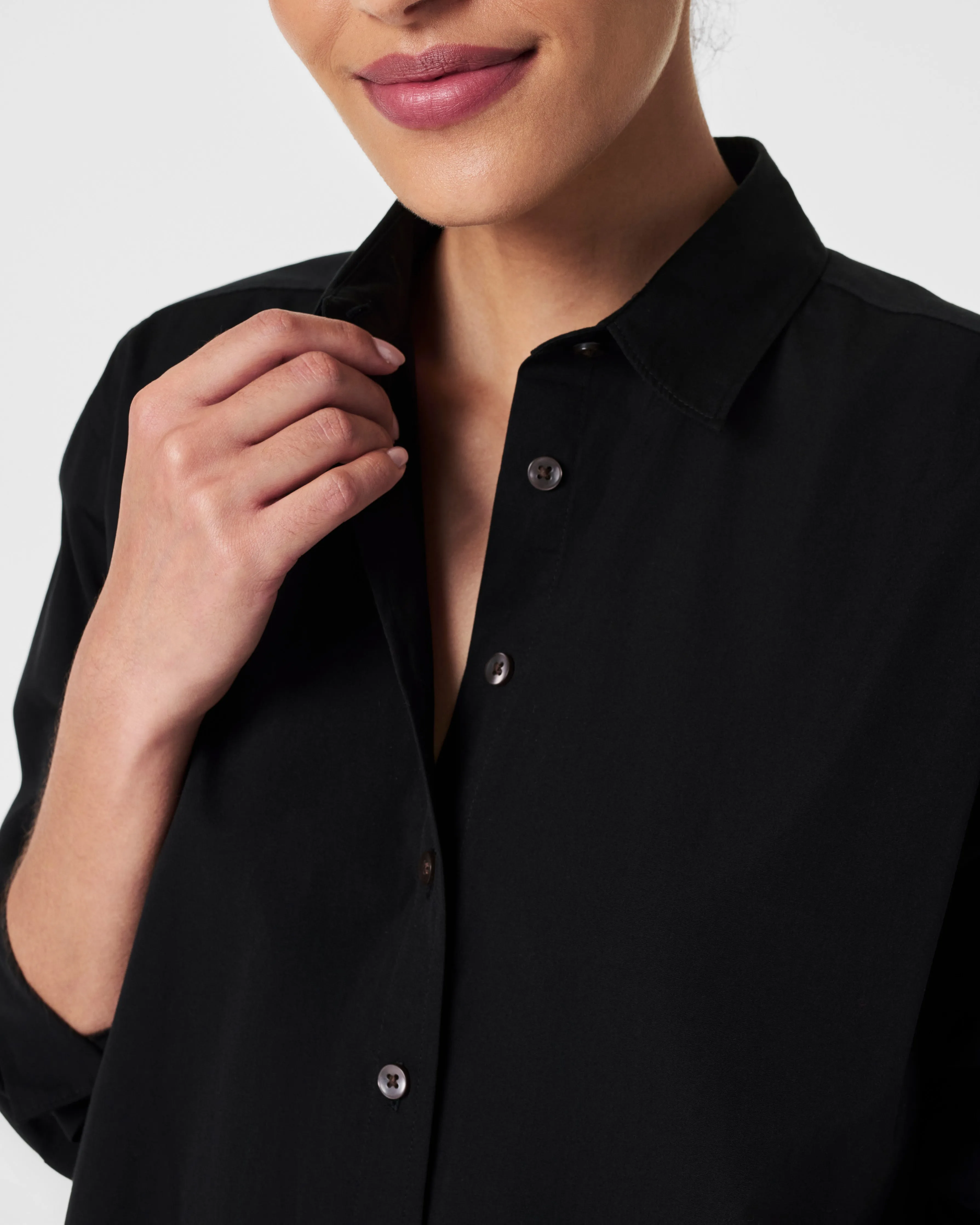 SPANX® Poplin Oversized Button-Down