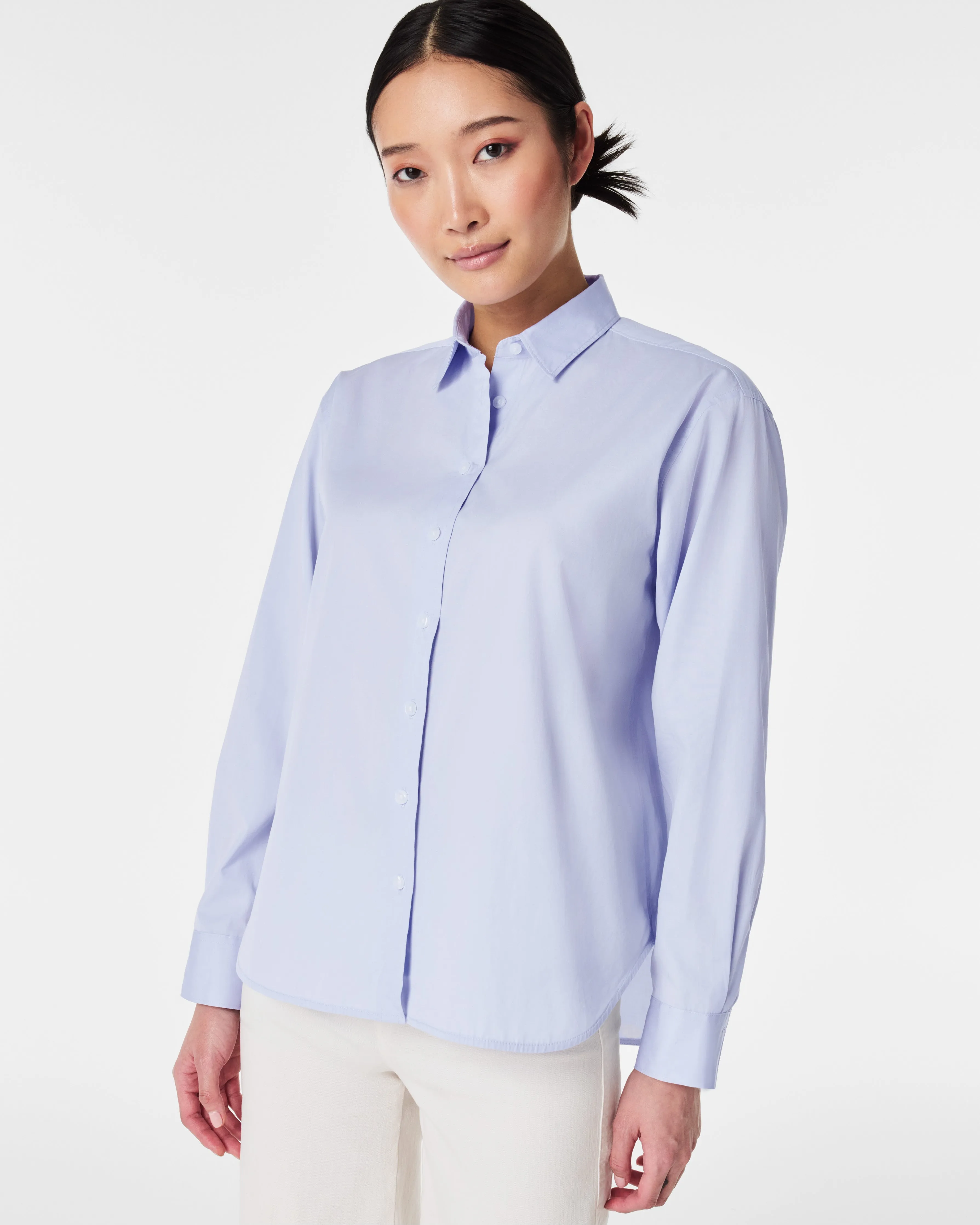 SPANX® Poplin Oversized Button-Down