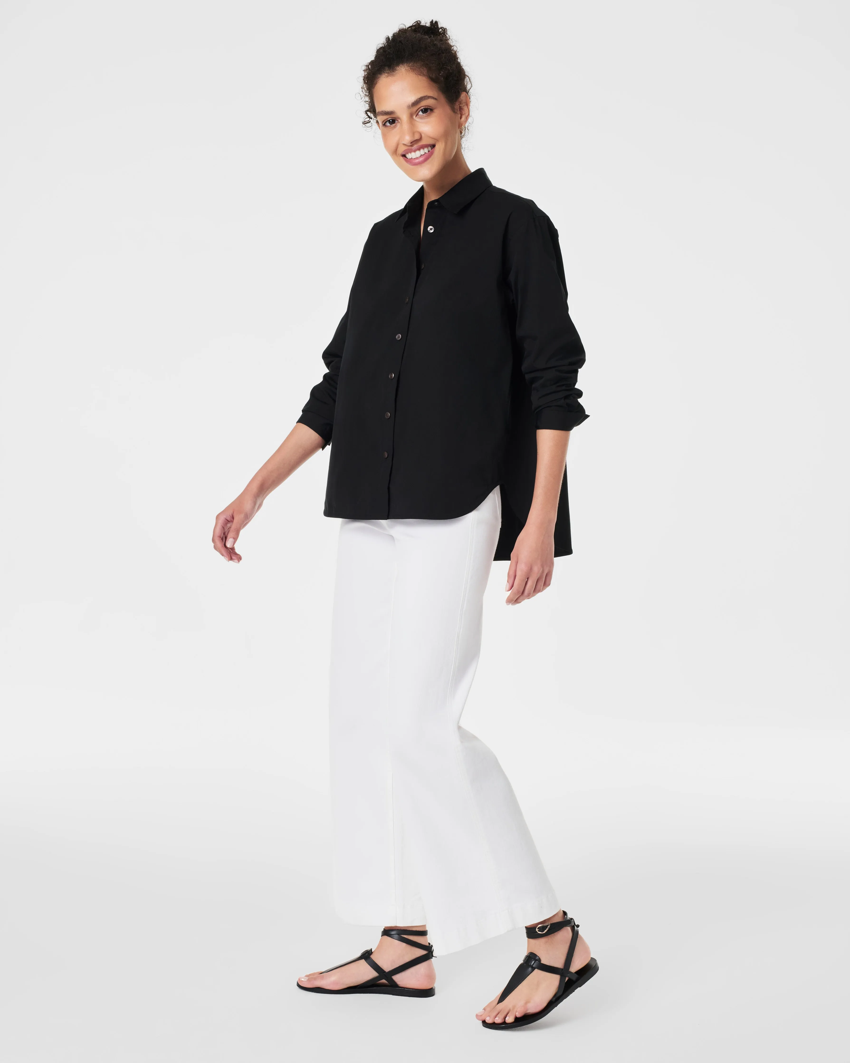 SPANX® Poplin Oversized Button-Down