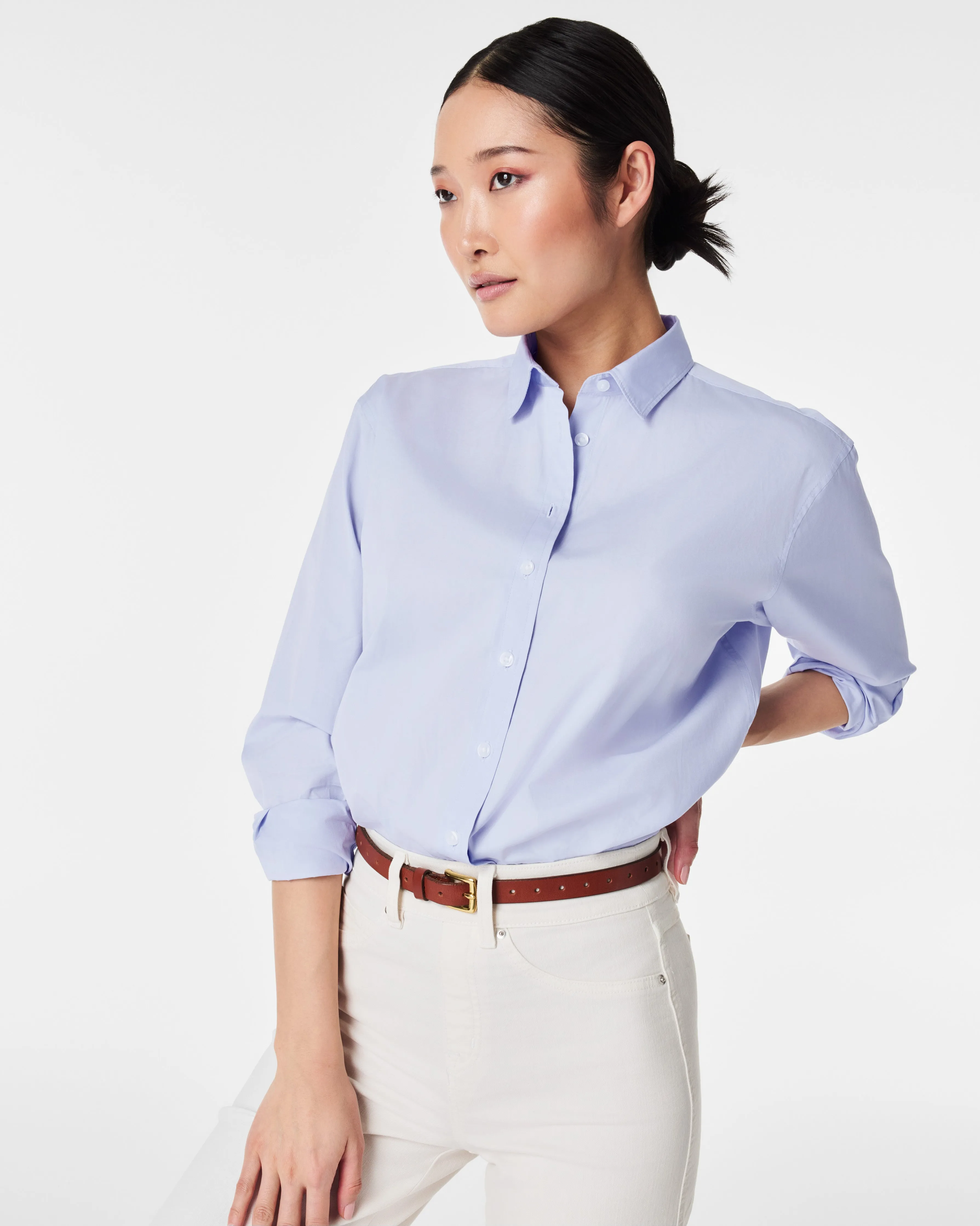 SPANX® Poplin Oversized Button-Down