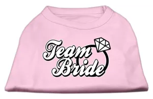 Team Bride Screen Print Shirt Light Pink Lg (14)