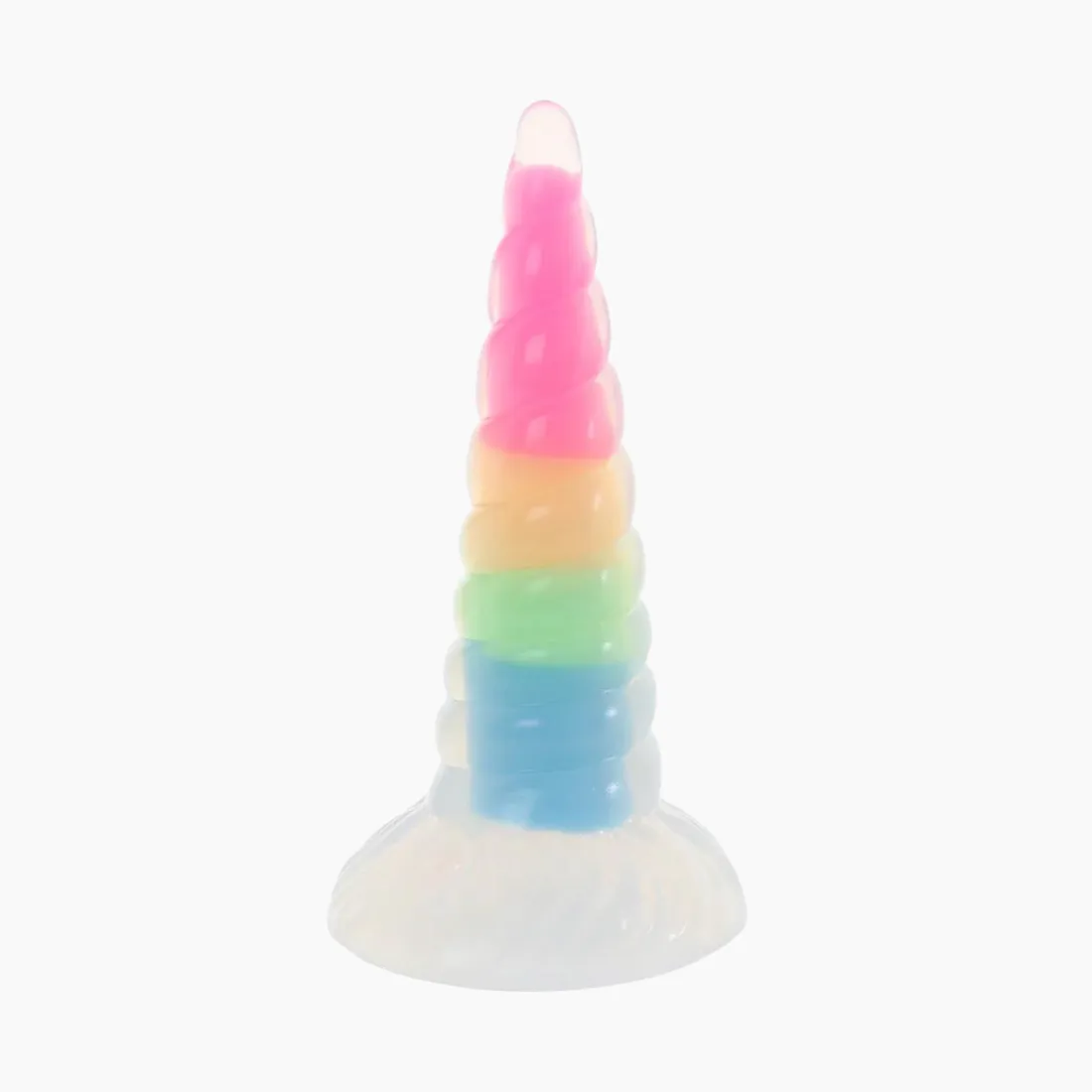 Uni-Glow Rainbow Silicone Dildo