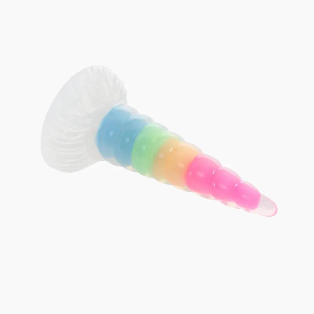 Uni-Glow Rainbow Silicone Dildo