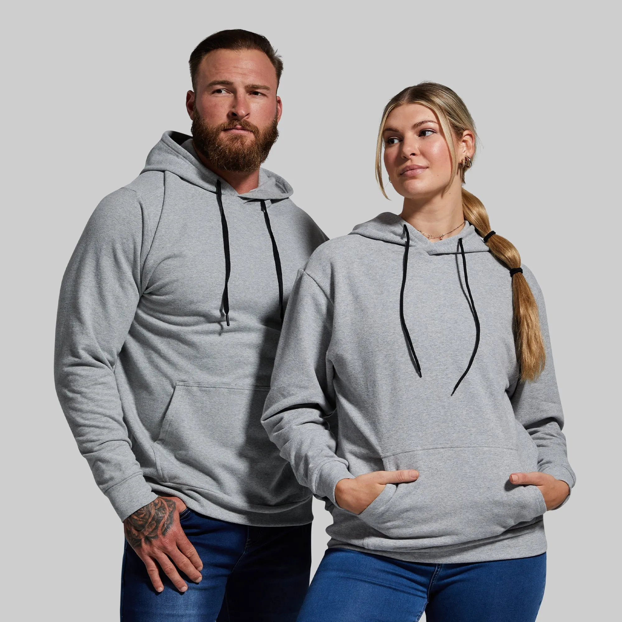 Unmatched Unisex Hoodie (Heather Grey)