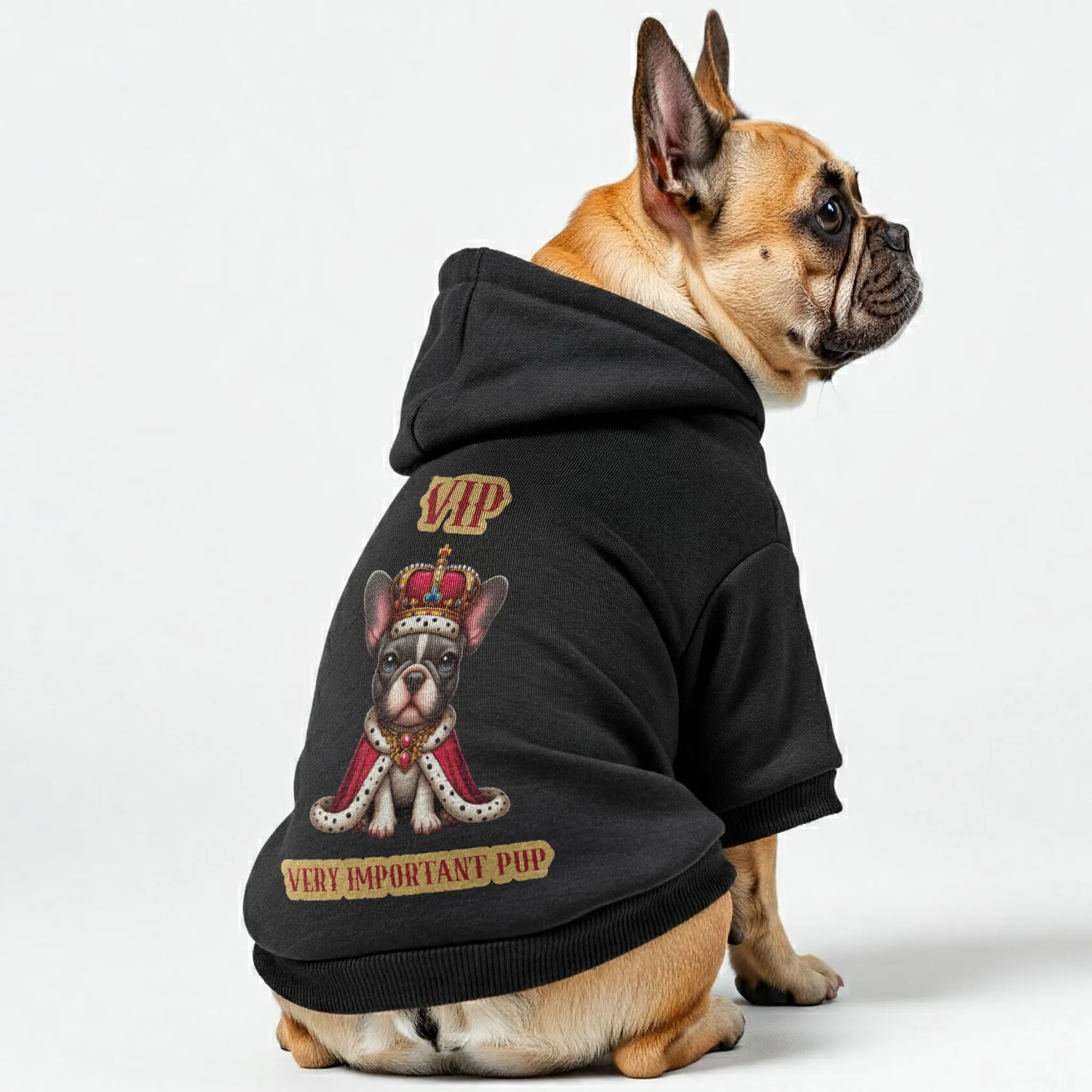 very important pup!! - Personalized French Bulldog Hoodies with Funny Quotes – Stylish, Cozy, and Premium 100% Cotton