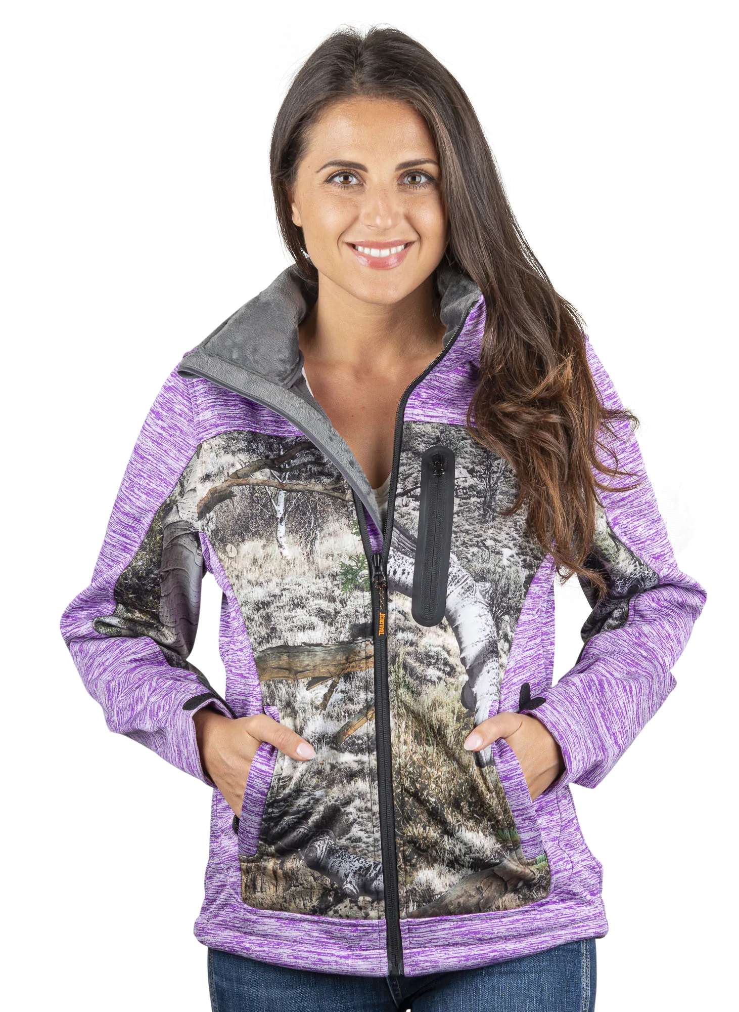 Women's Mossy Oak Soft Shell Jacket Mountain Country Camo